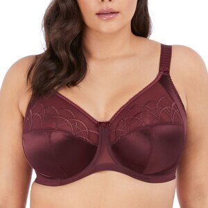 Elomi Cate Full Cup Banded Bra Raisin Burgundy Size 36I
